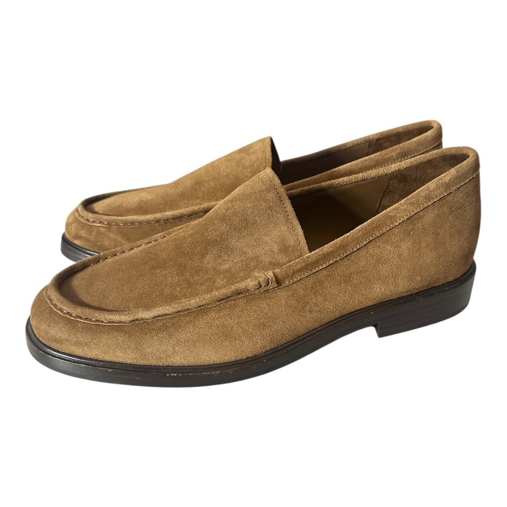 New Vince Rafael Loafers Suede Leather Moc Toe Men's Size 11 US Missing 1 Soles